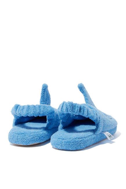 Kids Shark Ages Cotton-Terry Slippers